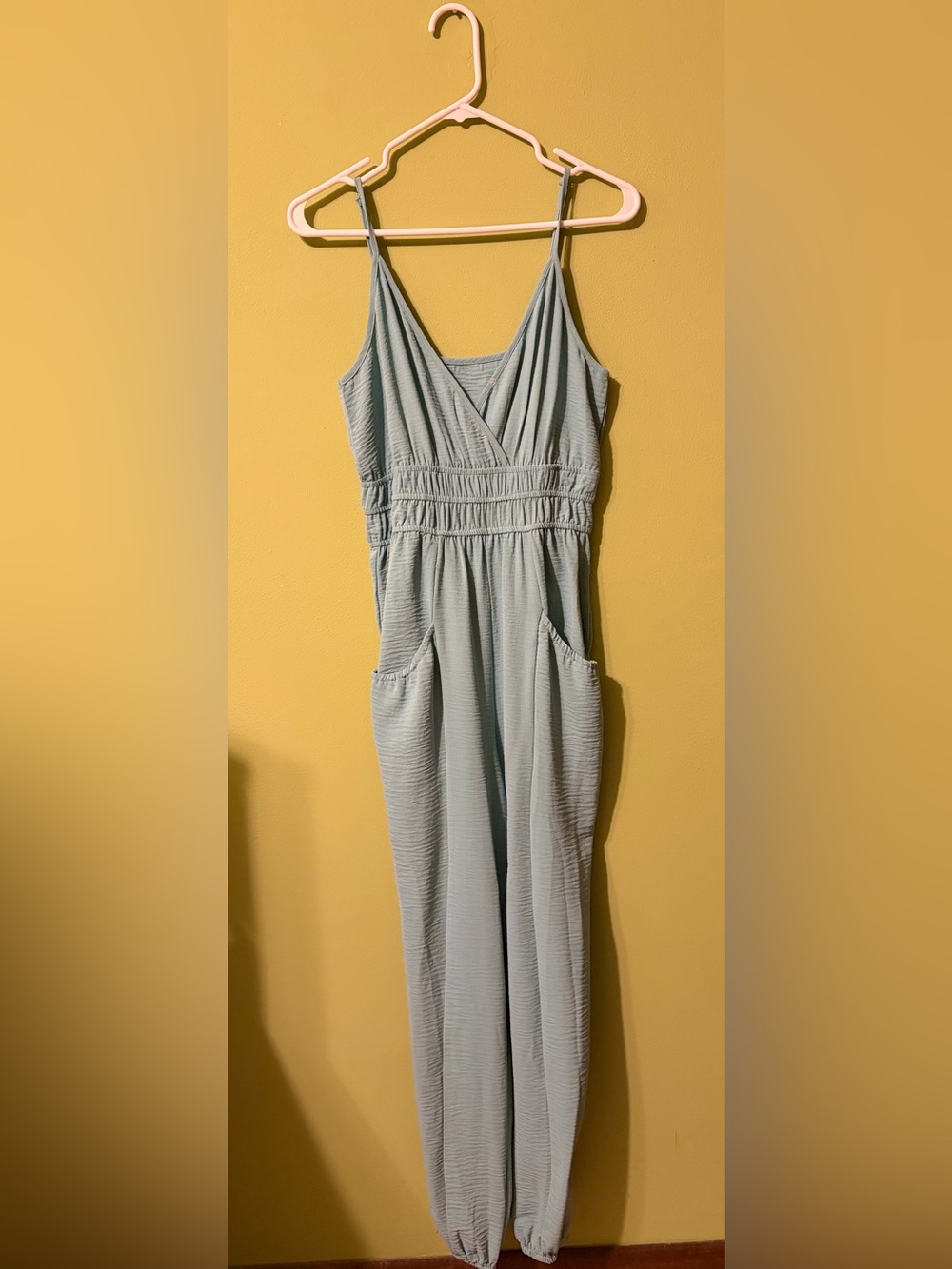 Sleeveless V-Neck Jumpsuit inTeal